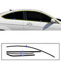 Fits Mercedes-Benz C250 2012-2015 Vinyl Chrome Delete Grille Blackout Decal Stickers Overlay Film