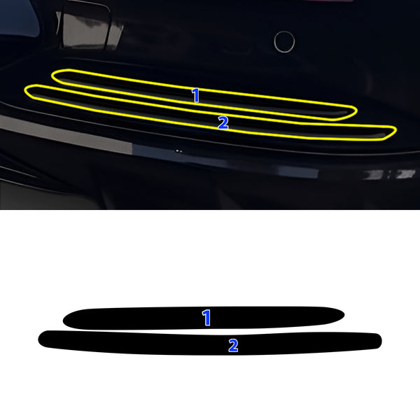 Fits Mercedes-Benz EQE Sedan 2023-2026 Vinyl Chrome Delete Grille Blackout Decal Stickers Overlay Film