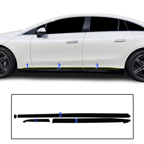 Fits Mercedes-Benz EQE Sedan 2023-2026 Vinyl Chrome Delete Grille Blackout Decal Stickers Overlay Film