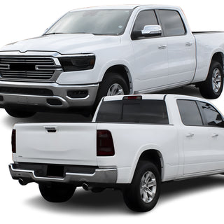 Complete Full Headlight Taillight Precut Overlay Tint Kit with Tools Fits Dodge Ram 2019-2024