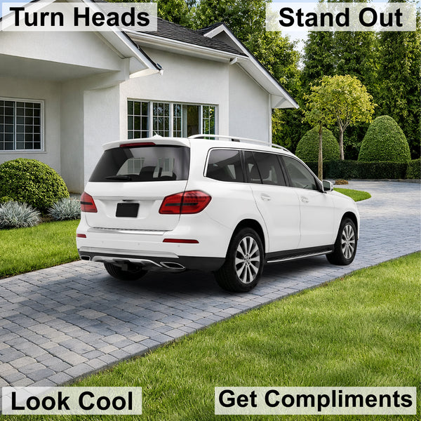 Mercedes-Benz GLS 2017-2019 Dark Smoke Headlight & Taillight Tint Kit – Precut Vinyl Lens Overlays Film