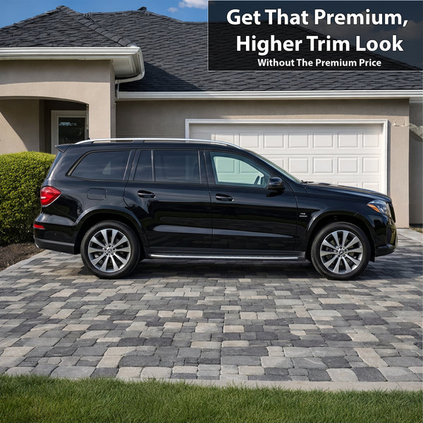 Fits Mercedes-Benz GLS 2017-2019 Vinyl Chrome Delete Grille Blackout Decal Stickers Overlay Film
