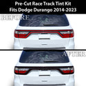 Tinted Racetrack Fog Light Taillight Third Brake Light Sidemarker Overlay Tint Film Fits Dodge Durango 2014-2022