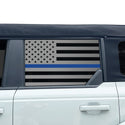 American Flag Window Vinyl Decal Stickers Fits Ford Bronco 4 Door 2021-2025Blue Red Pink Green Line