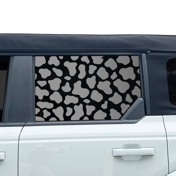 Animal Leopard Cow Paw Heart Window Vinyl Decal Stickers Fits Ford Bronco 4 Door 2021 2022 2023