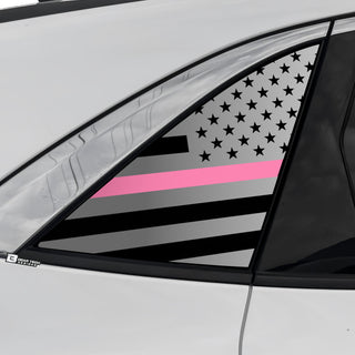 Buy thin-pink-line Quarter Window American Flag Vinyl Decal Stickers Fits Ford Escape 2020-2024