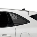 American Flag Quarter Window Decal for Ford Escape 2020-2026 – Precut Matte Black Vinyl