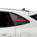 American Flag Quarter Window Decal for Ford Escape 2020-2026 – Precut Matte Black Vinyl