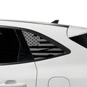 American Flag Quarter Window Decal for Ford Escape 2020-2026 – Precut Matte Black Vinyl