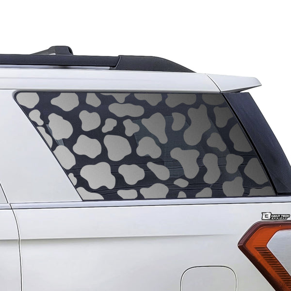 Precut Leopard Cheetah Rear Side Quarter Window Decal Sticker Fits Ford Expedition 2018-2023