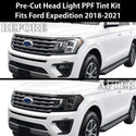 Full Headlight Taillight Precut Smoked Vinyl Tint Kit Film Overlay Fits Ford Expedition 2018-2021