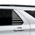 Precut American Flag Rear Side Quarter Window Decal Stickers Fits Ford Explorer 2020-2026