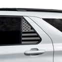 Precut American Flag Rear Side Quarter Window Decal Stickers Fits Ford Explorer 2020-2026