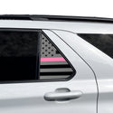 Precut American Flag Rear Side Quarter Window Decal Stickers Fits Ford Explorer 2020-2026