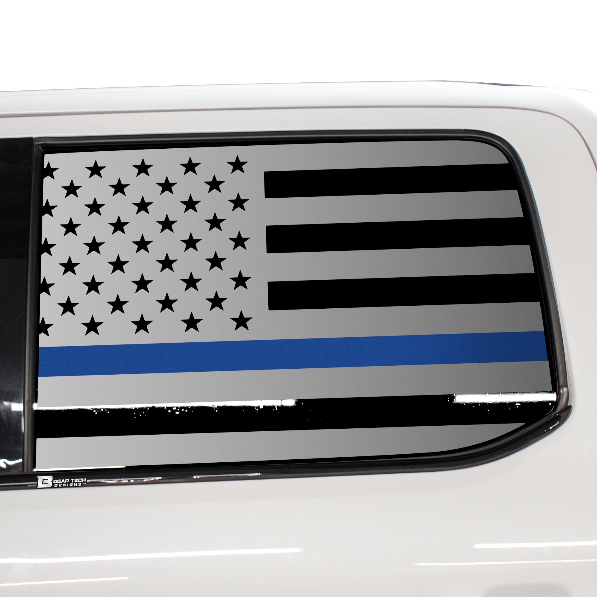 American Flag Rear Side Window Vinyl Decal Stickers Fits Ford F - 150 F150 2015 - 2025 - Bogar Tech Designs