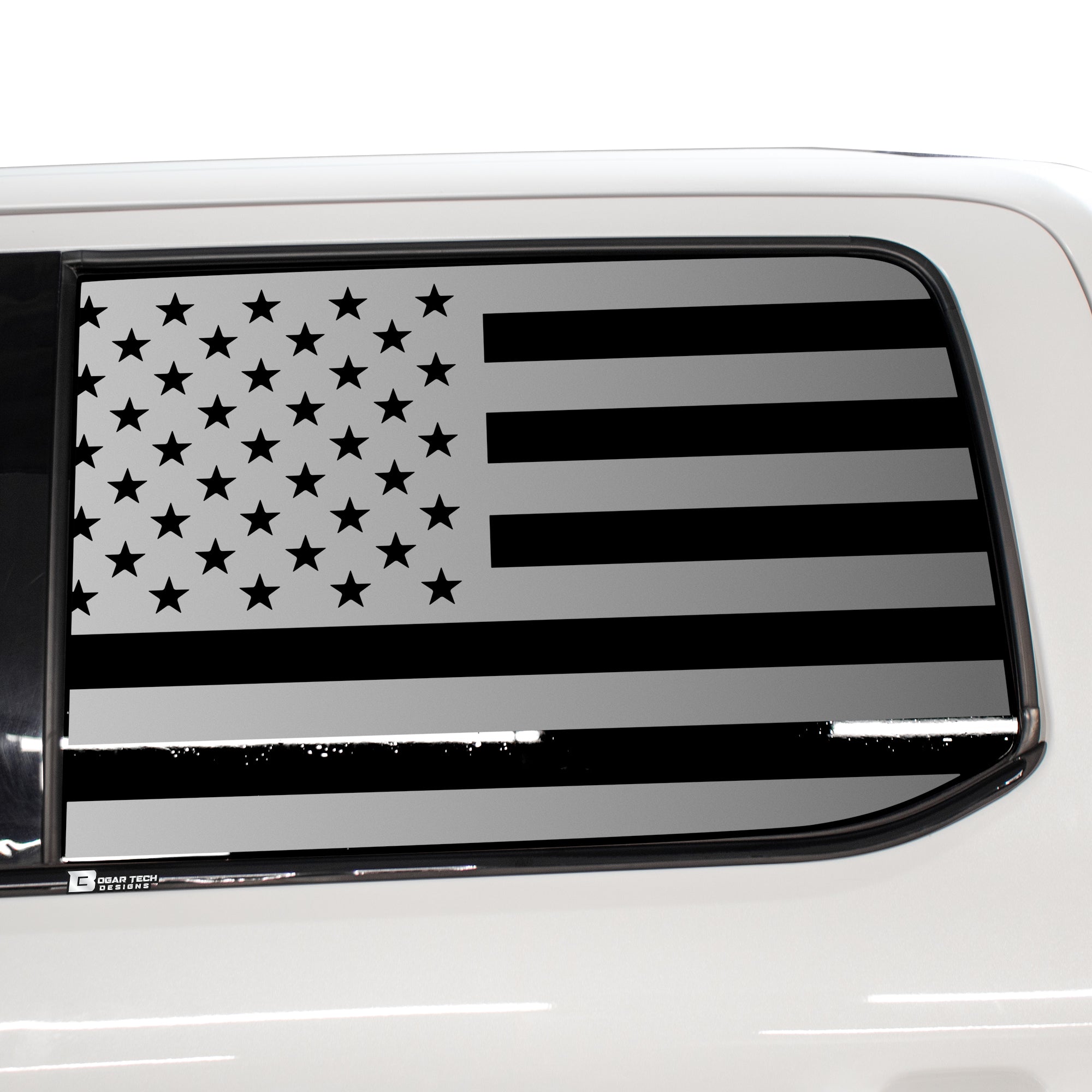American Flag Rear Side Window Vinyl Decal Stickers Fits Ford F - 150 F150 2015 - 2025 - Bogar Tech Designs