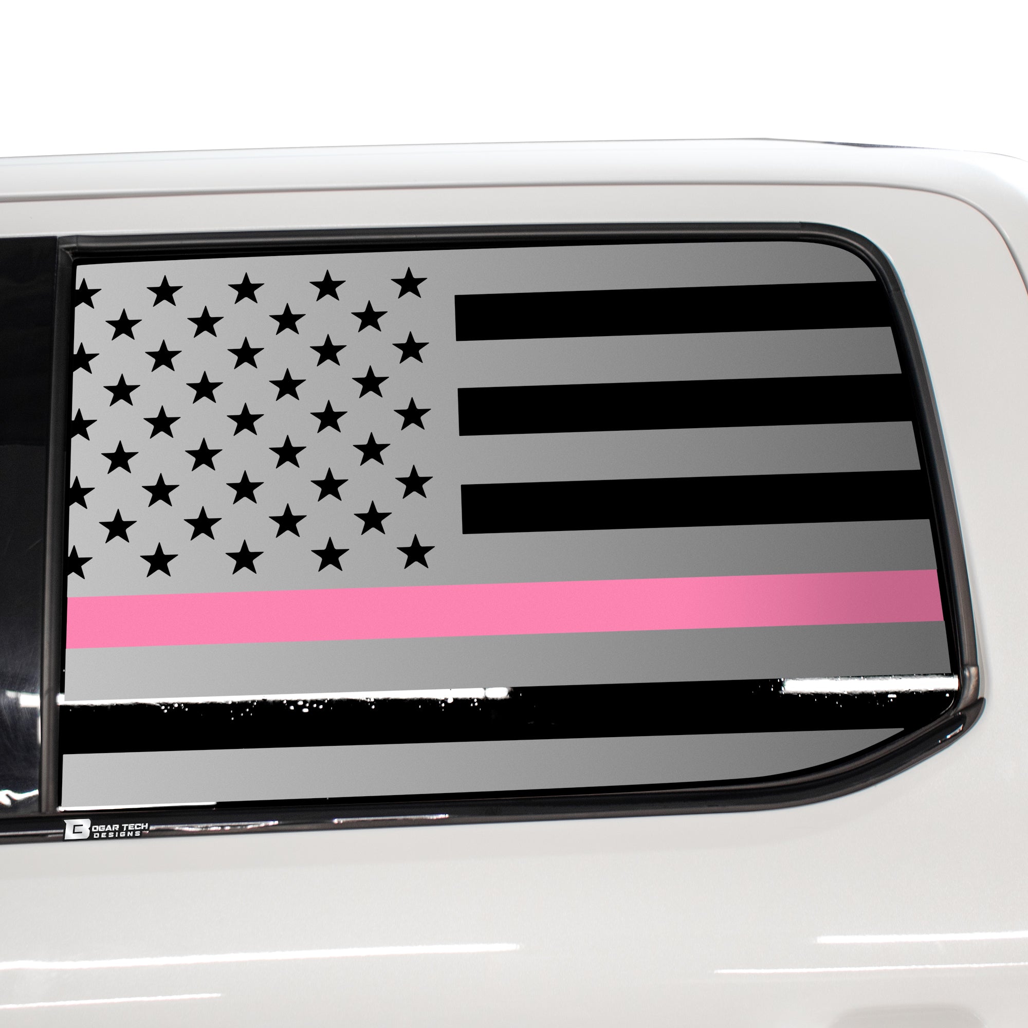 American Flag Rear Side Window Vinyl Decal Stickers Fits Ford F - 150 F150 2015 - 2025 - Bogar Tech Designs