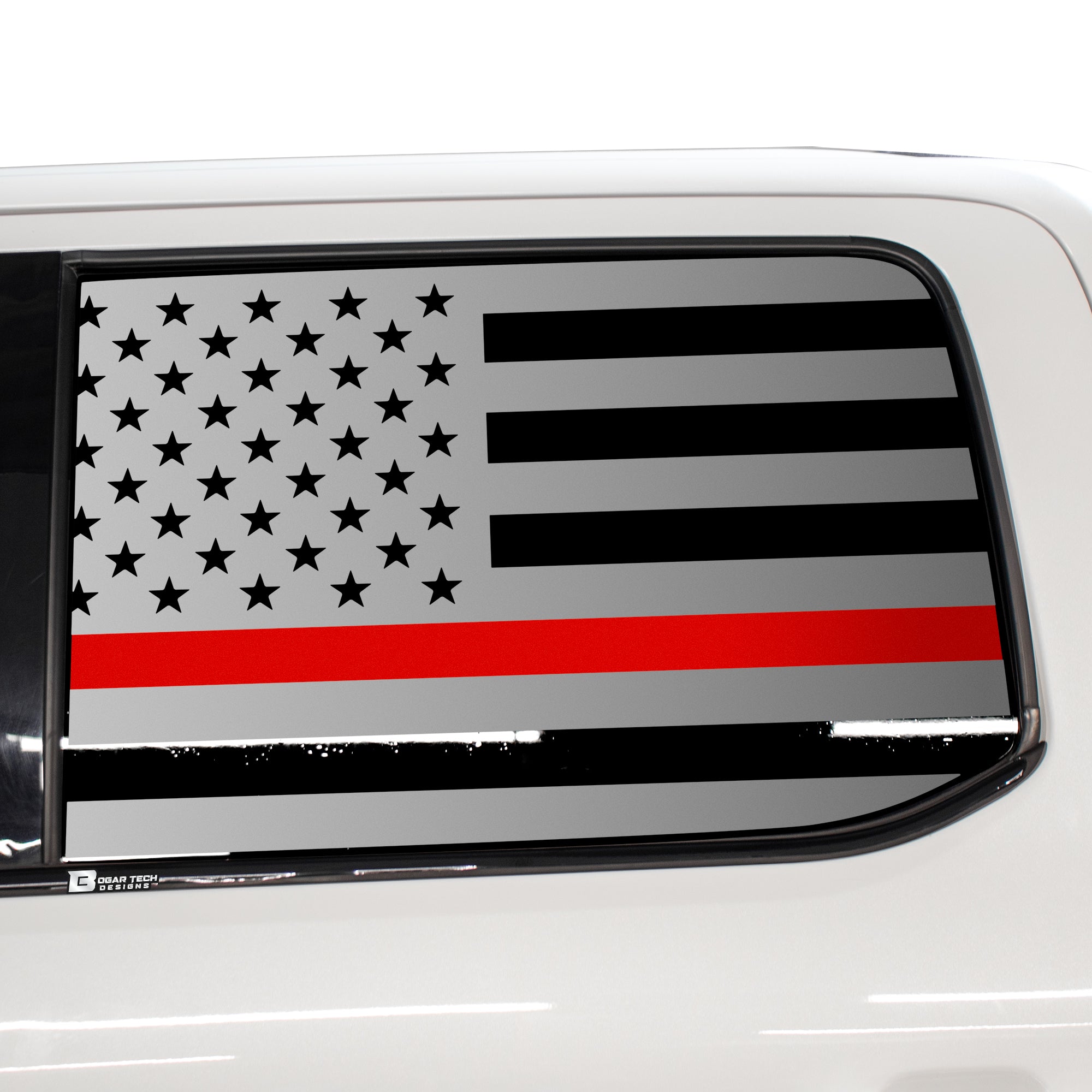 American Flag Rear Side Window Vinyl Decal Stickers Fits Ford F - 150 F150 2015 - 2025 - Bogar Tech Designs