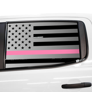 Buy thin-pink-line American Flag Rear Side Window Vinyl Decal Stickers Fits Ford Ranger 2019-2024