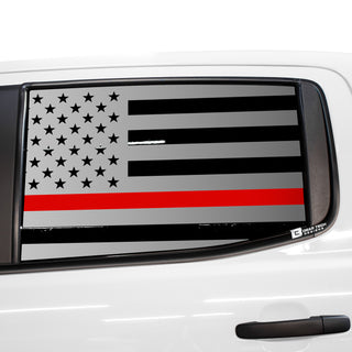 Buy thin-red-line American Flag Rear Side Window Vinyl Decal Stickers Fits Ford Ranger 2019-2024