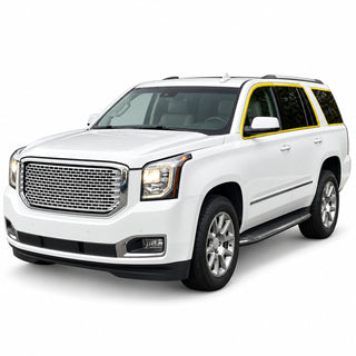 GMC Yukon XL 2015-2020 Blackout Chrome Delete Kit – Precut Gloss Black Vinyl Overlays