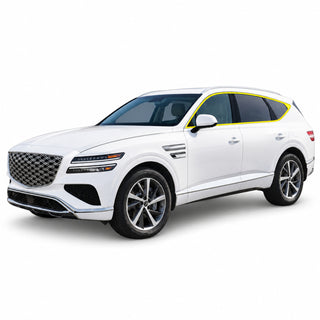 Genesis GV80 SUV Blackout Chrome Delete Kit – Precut Gloss Black Vinyl Overlays Film
