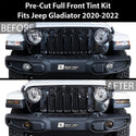 Amber Delete Taillight Precut Smoked PPF Tint Kit Film Overlay Fits Jeep Gladiator 2020 2021 2022 2023 2024