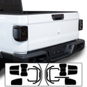 Amber Delete Taillight Precut Smoked PPF Tint Kit Film Overlay Fits Jeep Gladiator 2020 2021 2022 2023 2024