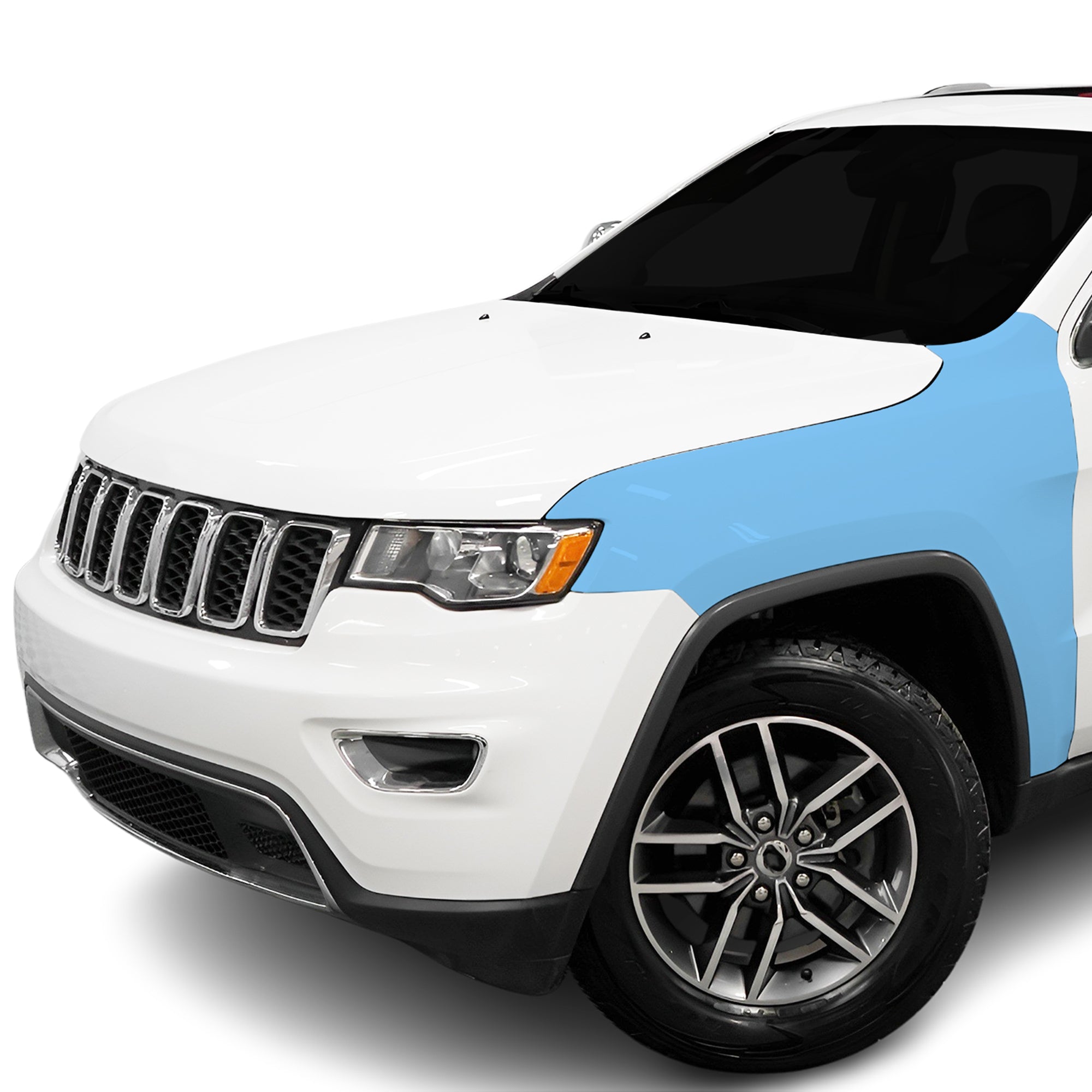 Fits Jeep Grand Cherokee (Laredo) 2017 - 2022 Precut Premium Paint Protection Film Clear Bra PPF Decal Film Kit Cover - Bogar Tech Designs