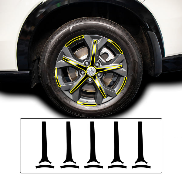 Honda HR-V 2023-2026 Wheels Blackout Chrome Delete Kit – Precut Gloss Black Vinyl Overlays