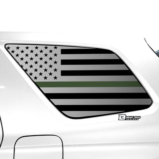 Buy thin-green-line Quarter Window American Flag Vinyl Decal Stickers Fits Honda Pilot 2023 2024 2025