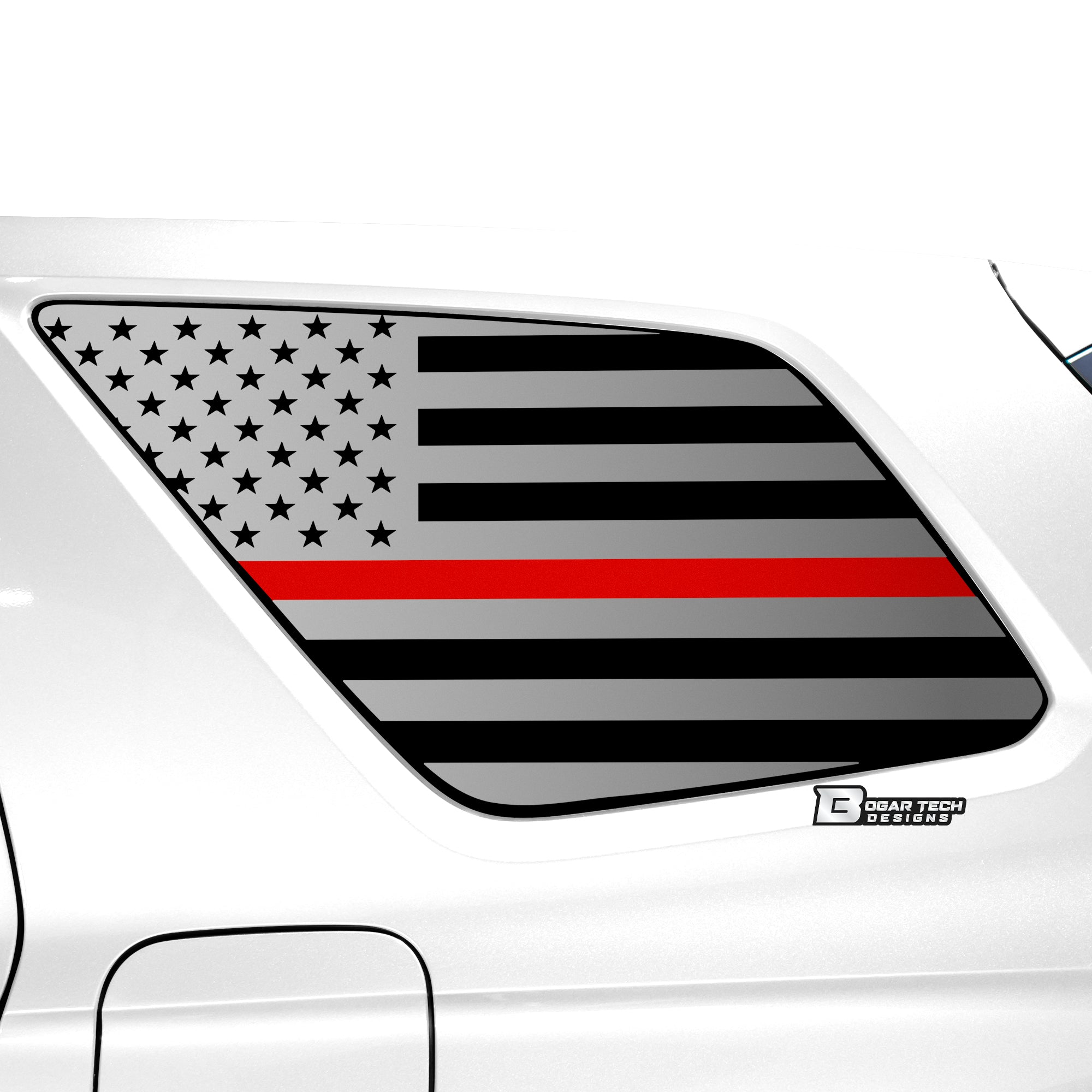 Quarter Window American Flag Vinyl Decal Stickers Fits Honda Pilot 2023 - 2025 - Bogar Tech Designs