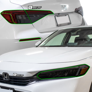 Honda civic sedan 2022 2023 full tint main darksmoke