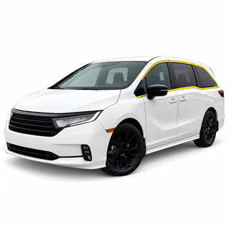 Honda Odyssey 2018-2026 Blackout Chrome Delete Kit - Precut Gloss Black Vinyl Overlays