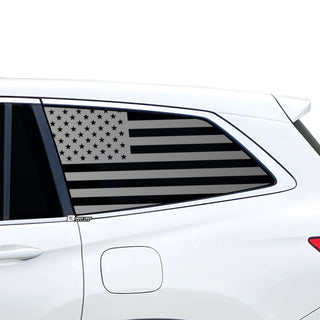 Honda pilot 2022 quarter window american flag main matte black