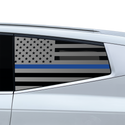 American Flag Quarter Window Decal for Hyundai Ioniq 9 2026+ – Precut Matte Black Vinyl