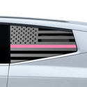 American Flag Quarter Window Decal for Hyundai Ioniq 9 2026+ – Precut Matte Black Vinyl