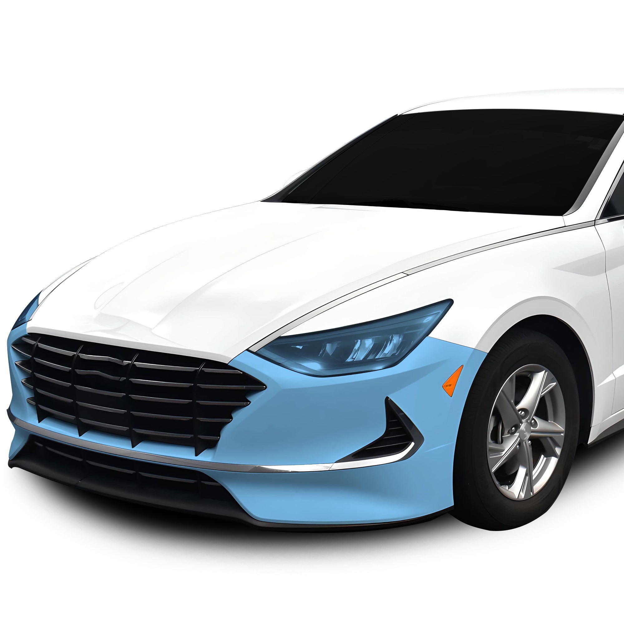 Fits Hyundai Sonata Hybrid 2021 - 2023 Precut Premium Paint Protection Film Clear Bra PPF Decal Film Kit Cover - Bogar Tech Designs