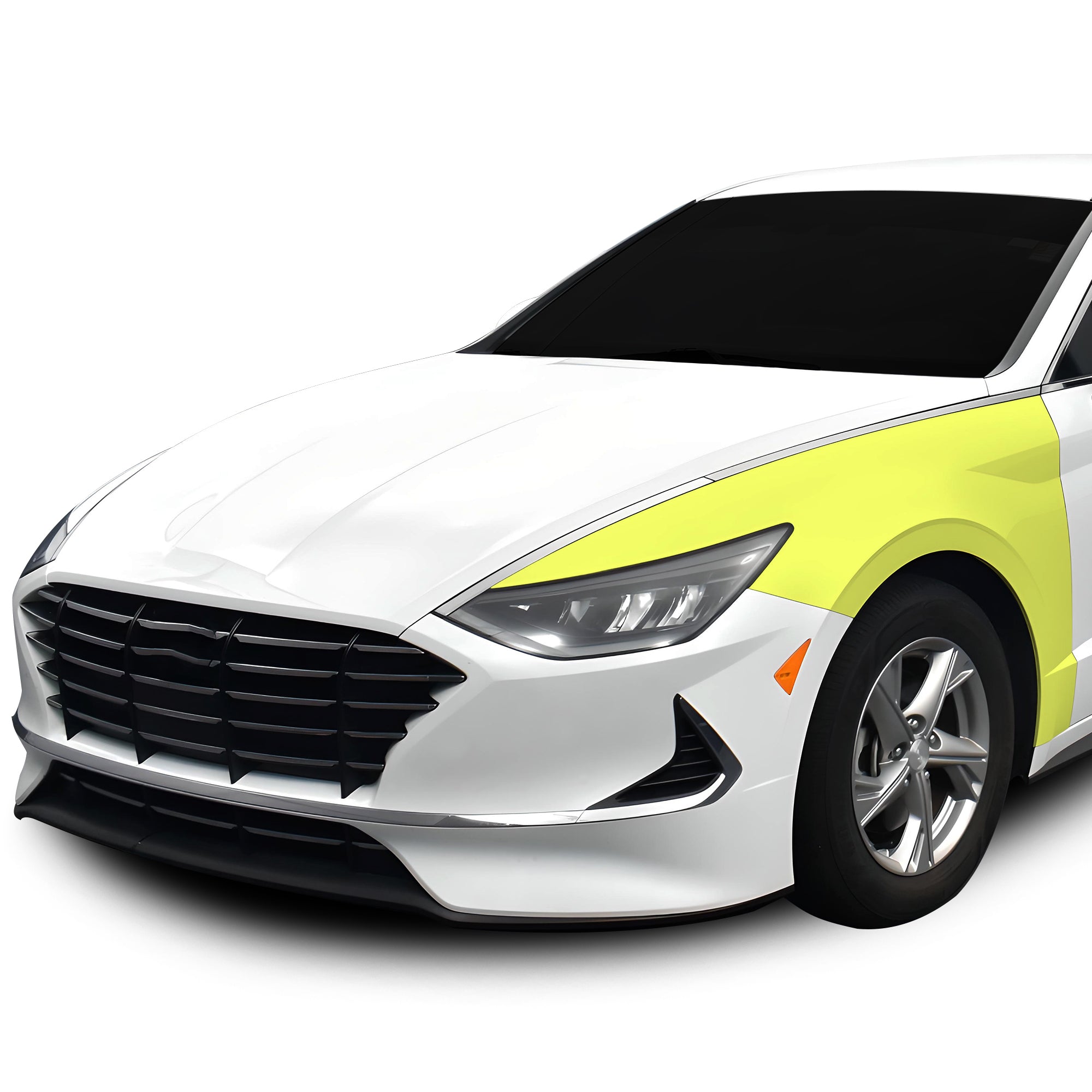 Fits Hyundai Sonata Hybrid 2021 - 2023 Precut Premium Paint Protection Film Clear Bra PPF Decal Film Kit Cover - Bogar Tech Designs