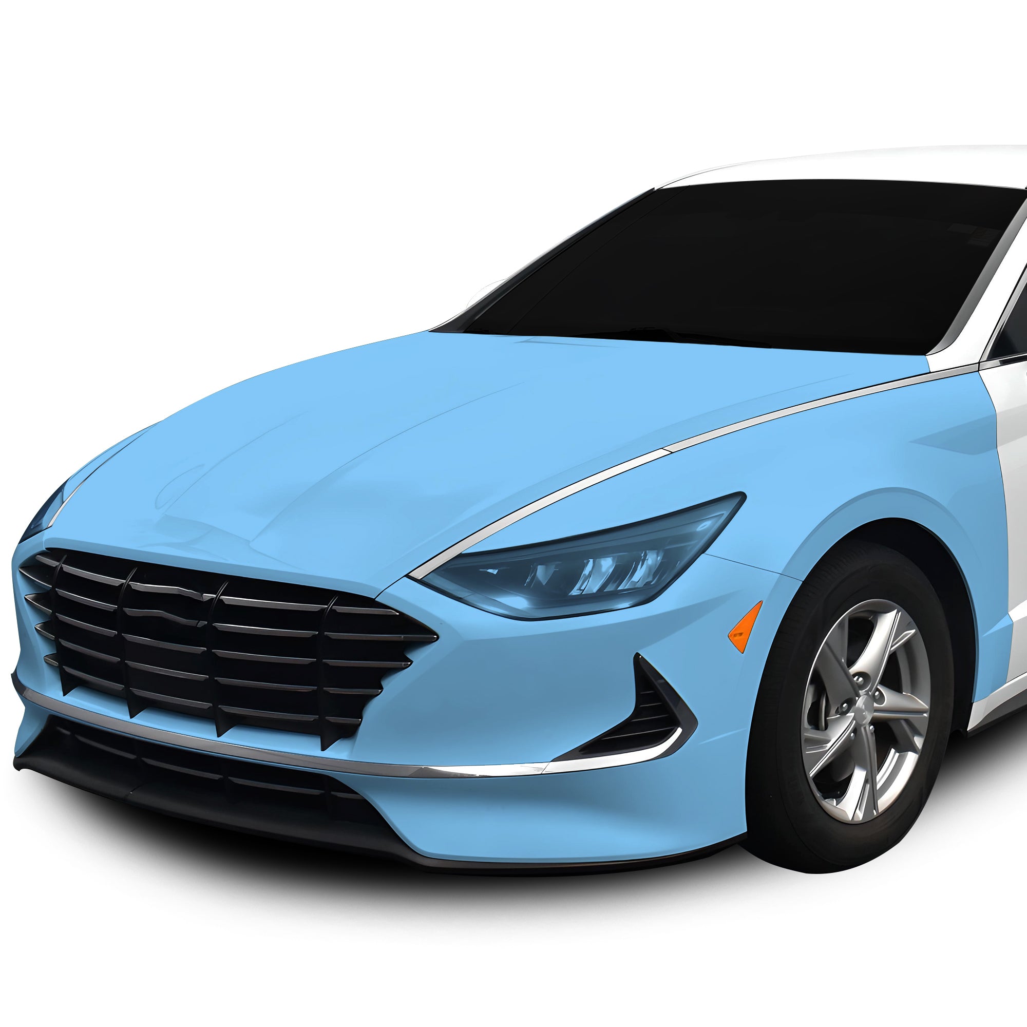 Fits Hyundai Sonata Hybrid 2021 - 2023 Precut Premium Paint Protection Film Clear Bra PPF Decal Film Kit Cover - Bogar Tech Designs
