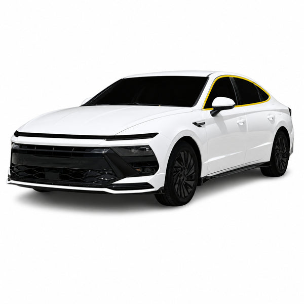 Hyundai Sonata 2024-2026 Blackout Chrome Delete Kit - Precut Gloss Black Vinyl Overlays