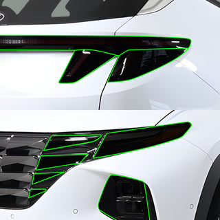 Hyundai tucson 2022 2023 full tint kit main image darksmoke