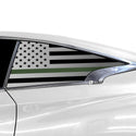 Quarter Window American Flag Vinyl Decal Stickers Fits Infiniti Q60 2017-2022