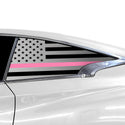 Quarter Window American Flag Vinyl Decal Stickers Fits Infiniti Q60 2017-2022