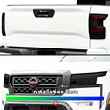 Full Headlight Taillight Precut Smoked PPF Tint Kit Film Overlay Fits Nissan Frontier 2022-2024