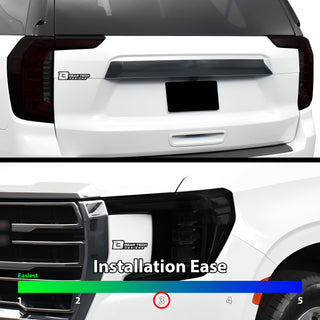 Full Headlight Taillight Precut Smoked PPF Tint Kit Film Overlay Cover Film Fits GMC Yukon 2021-2023