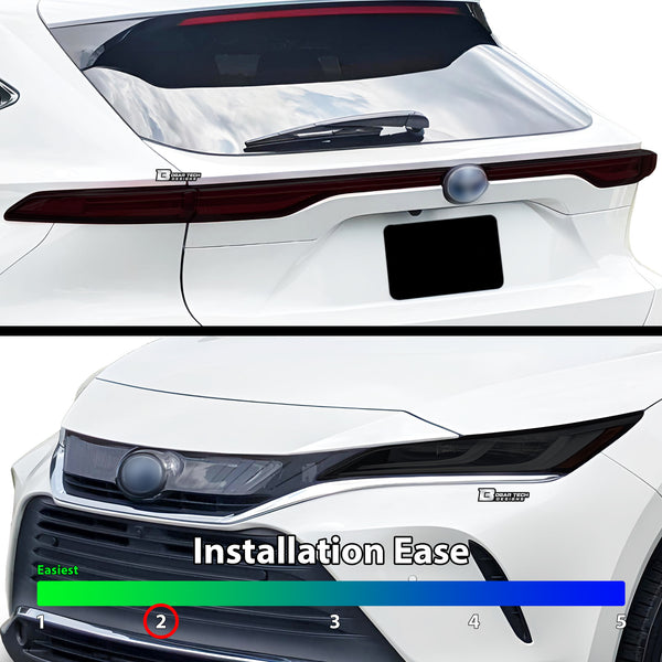 Full Headlight Taillight Precut Smoked PPF Tint Kit Overlay Film Fits Toyota Venza 2021-2023