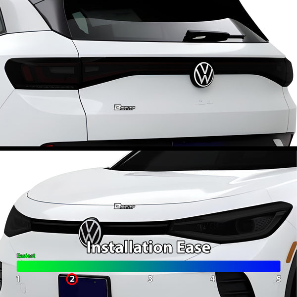 Full Headlight Taillight Precut Smoked PPF Tint Kit Film Overlay Fits Volkswagen ID.4 2021-2024