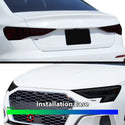 Full Headlight Taillight Precut Smoked PPF Tint Kit Film Overlay Fits Audi A3 R3 RS3 2022-2024