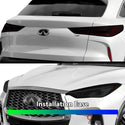 Full Headlight Taillight Precut Smoked PPF Tint Kit Film Overlay Fits Infiniti QX55 2022-2024